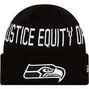 New Era Men's Seattle Seahawks Social Justice Black Knit