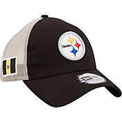 New Era Men's Pittsburgh Steelers Flag 9Twenty Black Trucker Hat