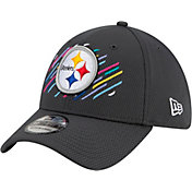 New Era Men's Pittsburgh Steelers Crucial Catch 39Thirty Grey Stretch Fit Hat