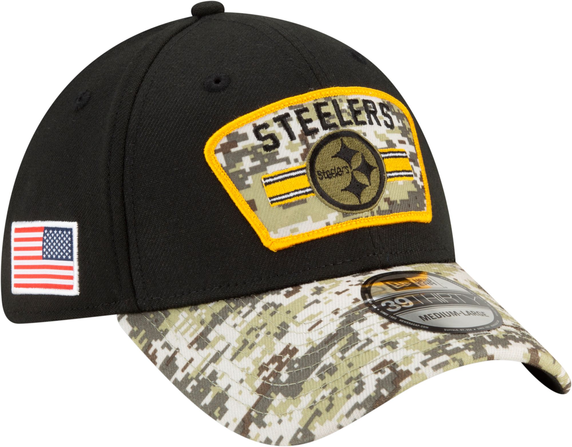 Pittsburgh Steelers New Era Salute to Service Men's Hat Cap Snapback  Trucker New