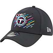 New Era Men's Tennessee Titans Crucial Catch 39Thirty Grey Stretch Fit Hat