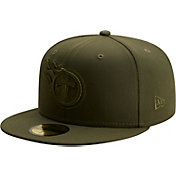 New Era Men's Tennessee Titans Color Pack 59Fifty Olive Fitted Hat