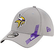 New Era Men's Minnesota Vikings Sideline 2021 Home 39Thirty Grey Stretch Fit Hat
