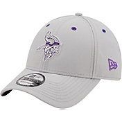 New Era Men's Minnesota Vikings Outline 9Forty Grey Adjustable Hat