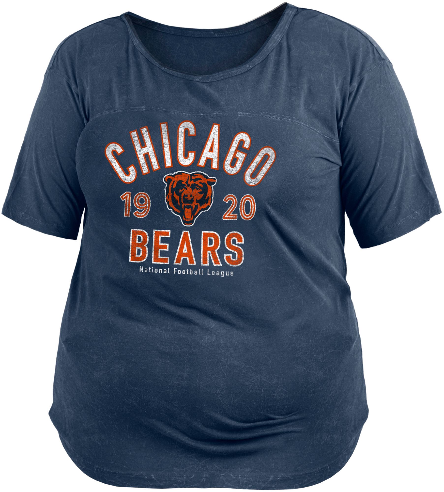 New Era / Women's Chicago Bears Mineral Navy Plus Size T-Shirt
