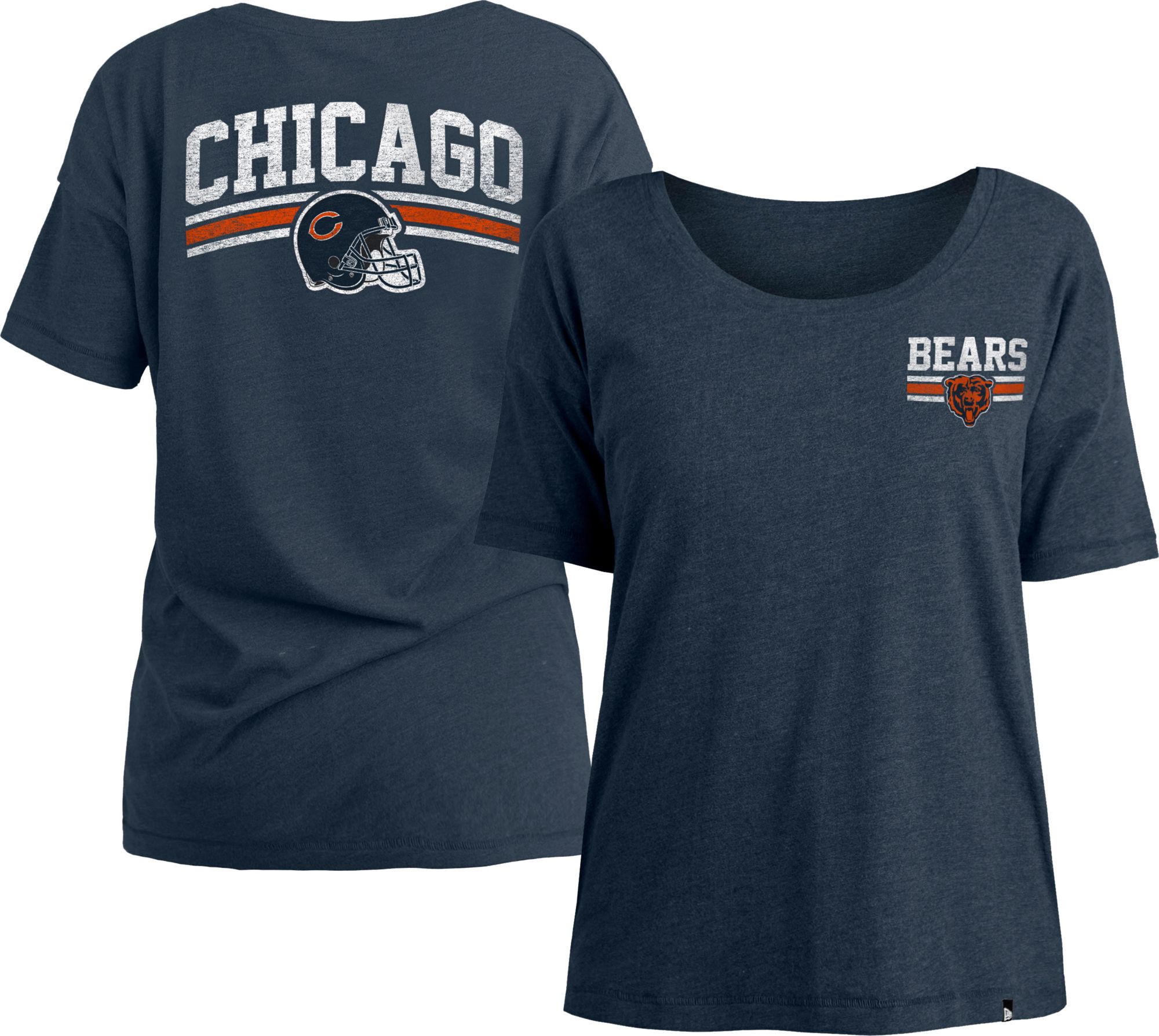 Nike Youth Chicago Bears Sideline Velocity T-Shirt - Navy - S Each