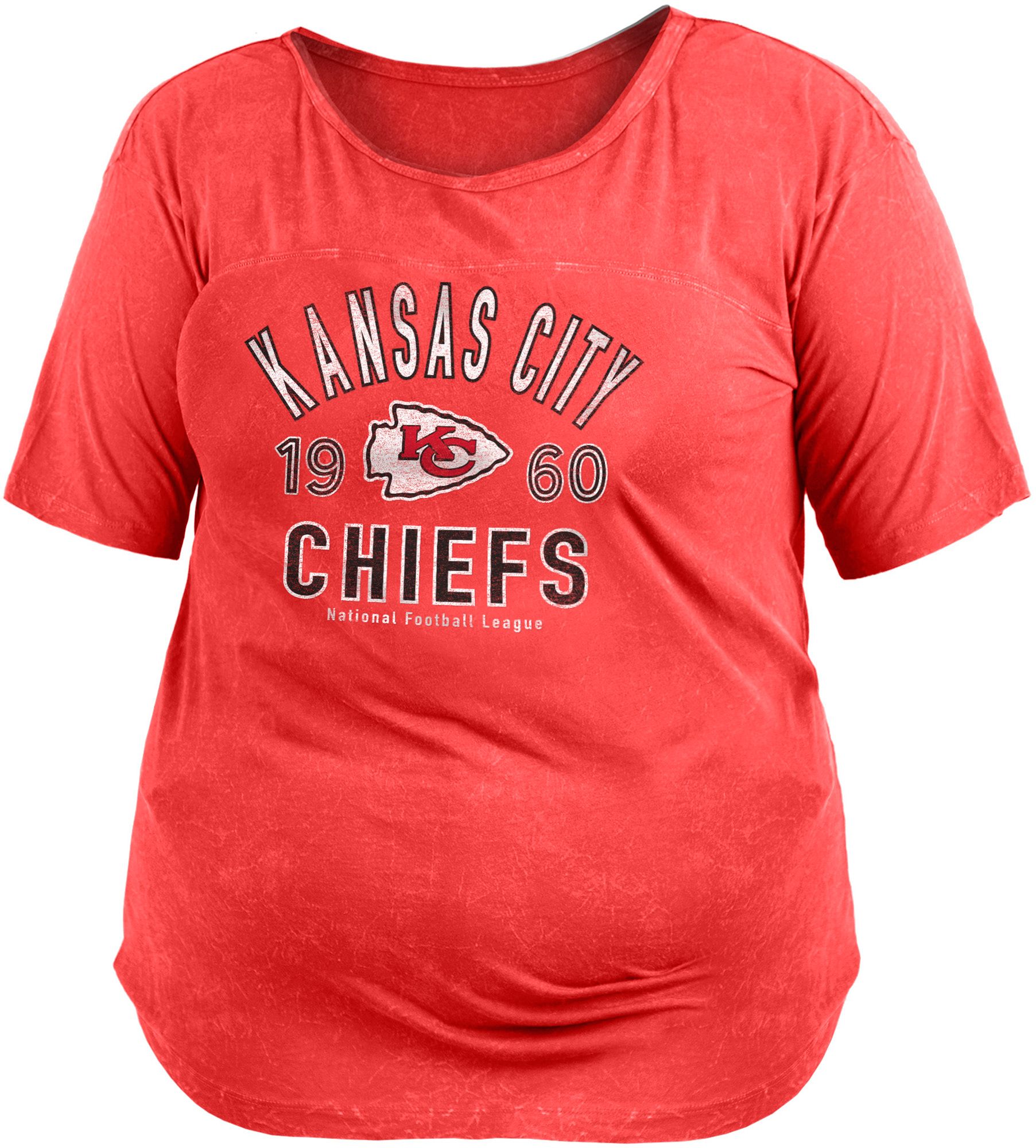 New Era / Women's Kansas City Chiefs Mineral Red Plus Size T-Shirt
