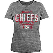 New Era Women's Kansas City Chiefs Space Dye Grey T-Shirt
