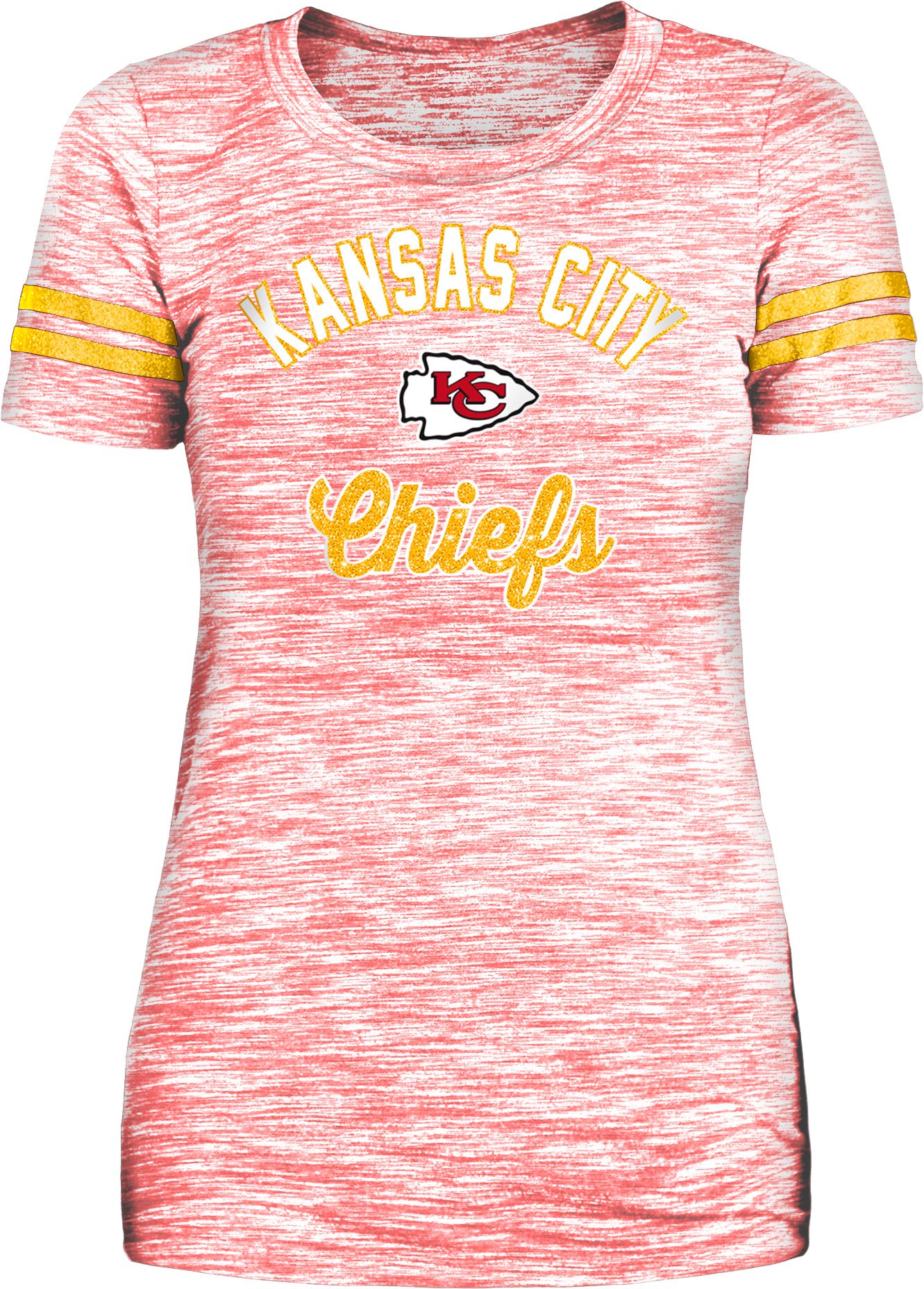 New Era / Women's Kansas City Chiefs Space Dye Glitter T-Shirt