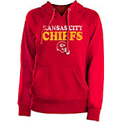 New Era Women's Kansas City Chiefs Red Stencil Hoodie