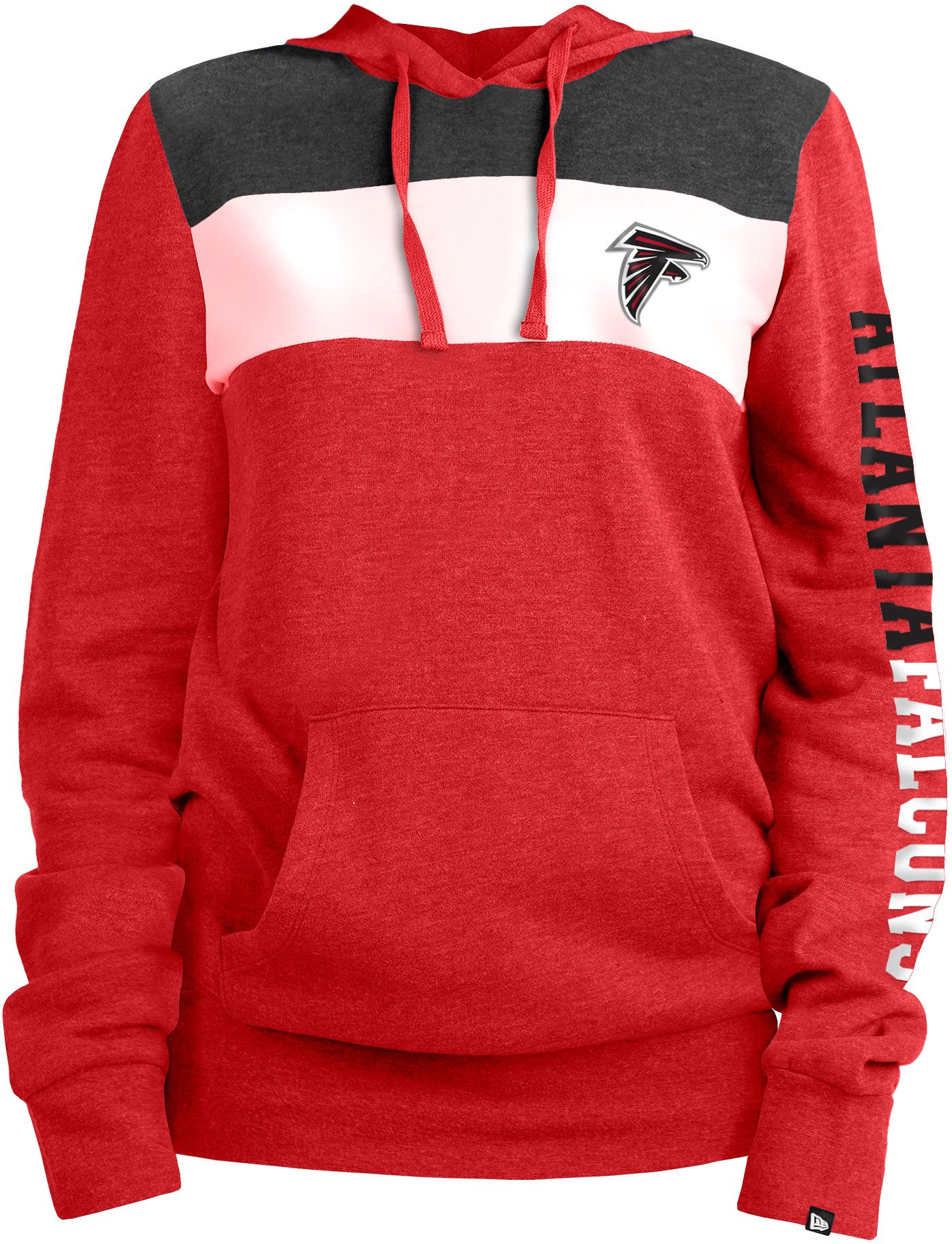 New Era / Women's Atlanta Falcons Fleece Red Pullover Hoodie