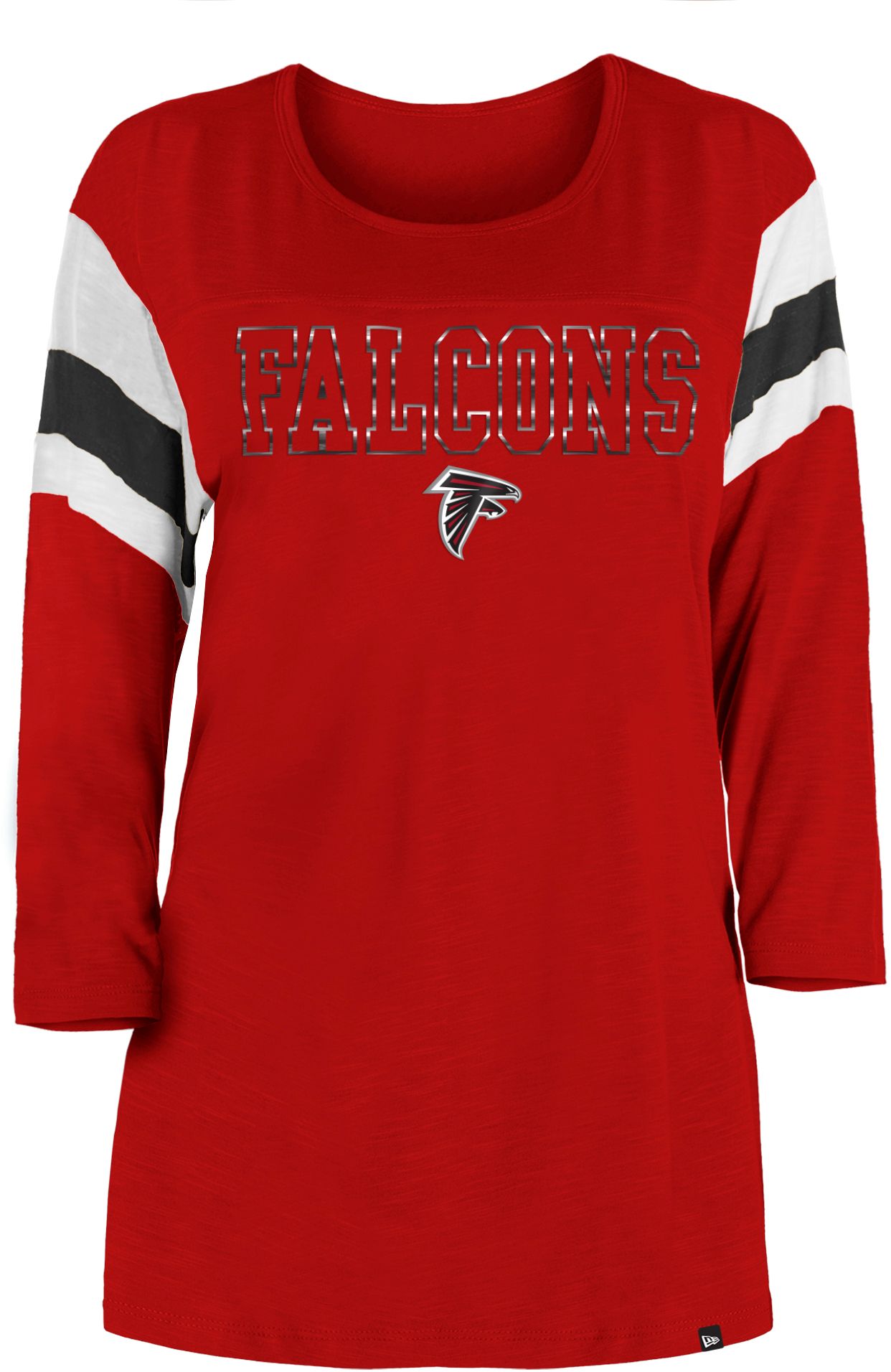 New Era Women's Atlanta Falcons Space Dye Black T-Shirt