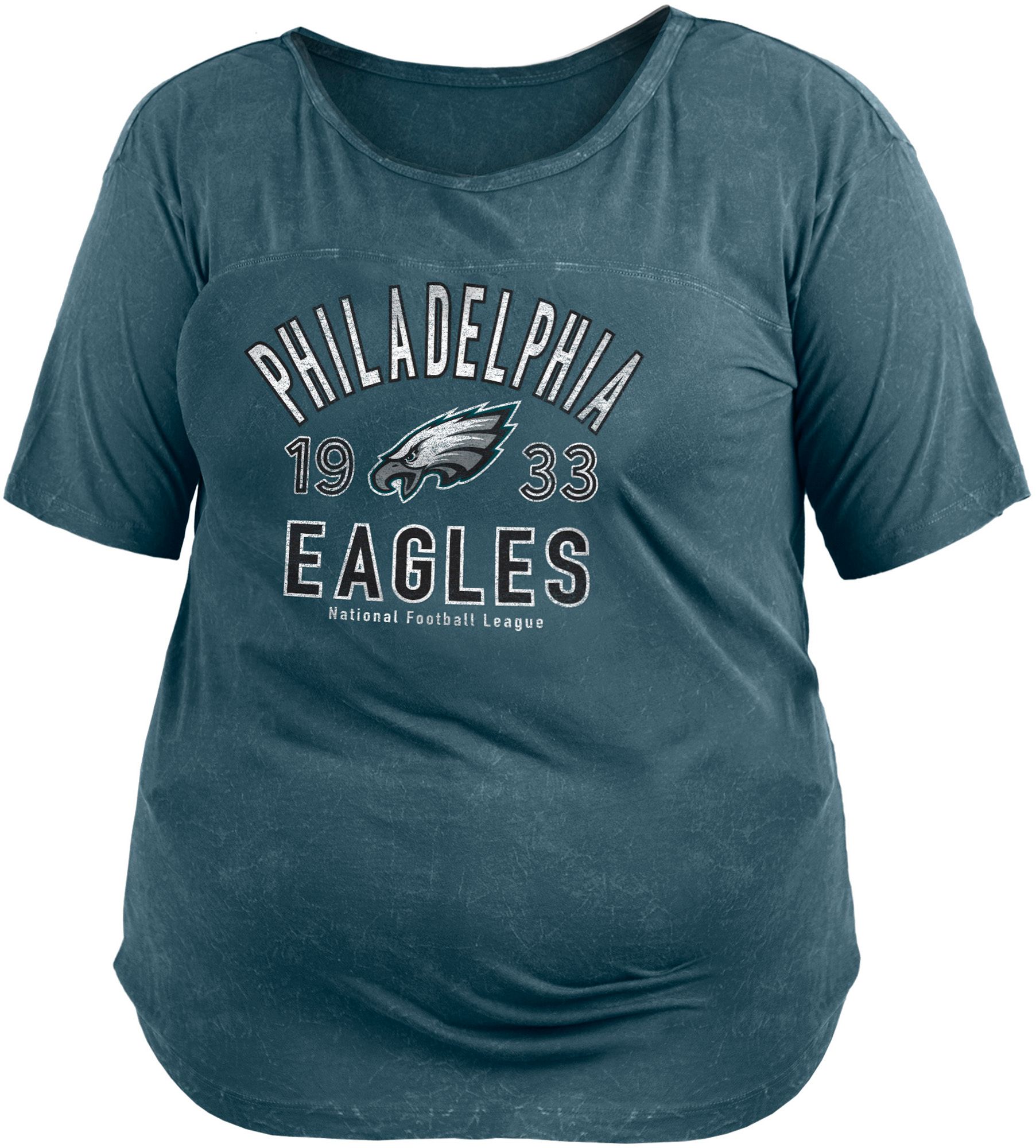 New Era / Women's Philadelphia Eagles Mineral Green Plus Size T-Shirt