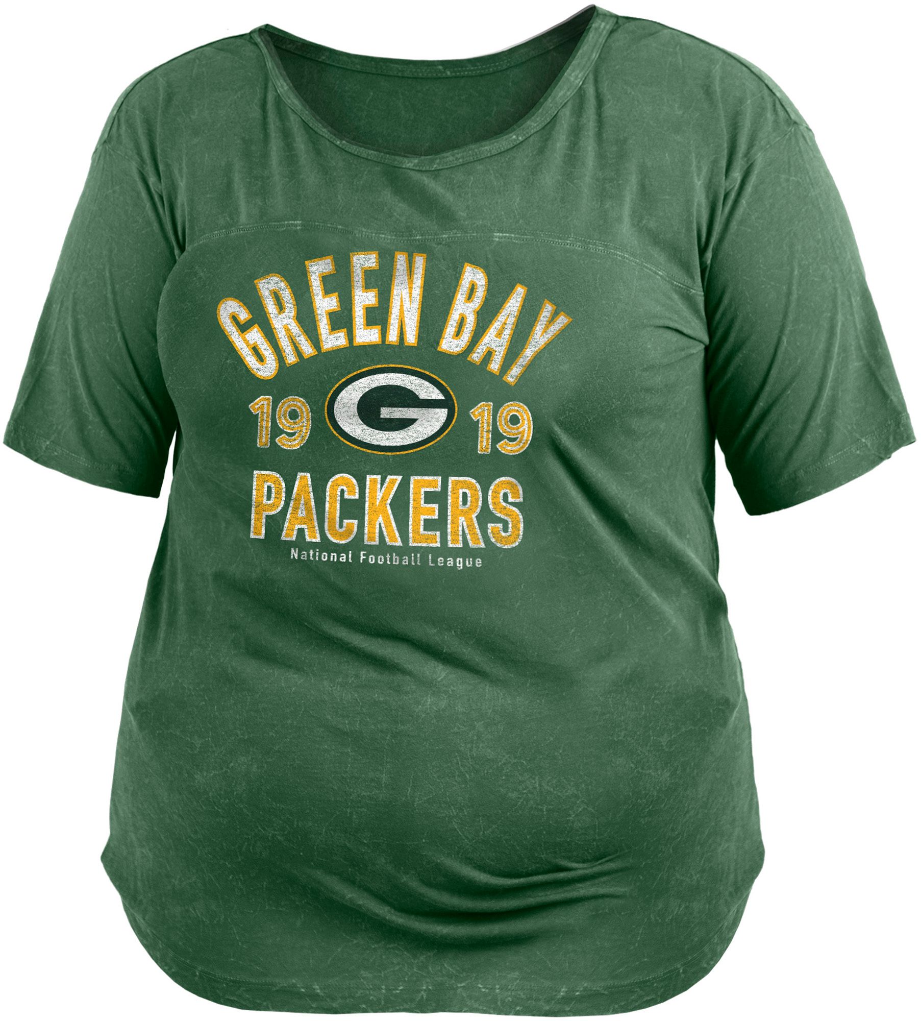 New Era / Women's Green Bay Packers Mineral Green Plus Size T-Shirt
