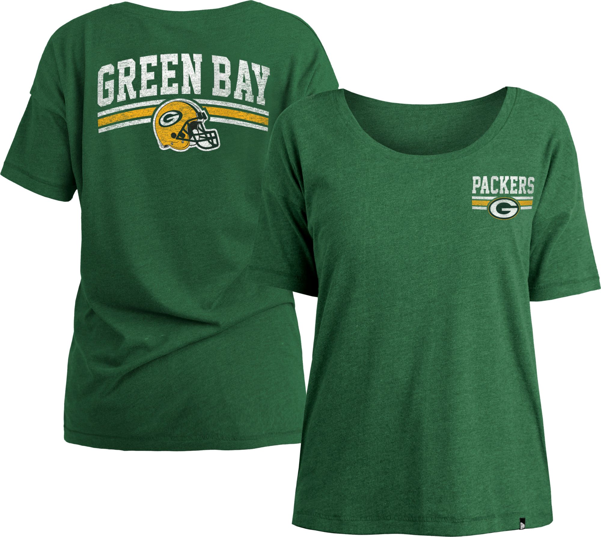 Women's New Era Green Green Bay Packers Tie-Dye Long Sleeve T