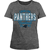New Era Women's Carolina Panthers Space Dye Black T-Shirt