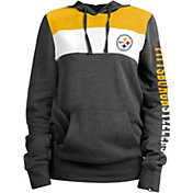 New Era Women's Pittsburgh Steelers Fleece Black Pullover Hoodie