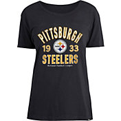 New Era Women's Pittsburgh Steelers Black Mineral Wash T-Shirt