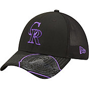 New Era Youth Colorado Rockies Black 39Thirty Stretch Fit Hat
