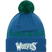 New Era Youth 2021-22 City Edition Minnesota Timberwolves Blue Knit Hat