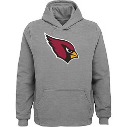 NFL Team Apparel Youth Arizona Cardinals Primary Logo Grey Hoodie