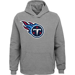 NFL Team Apparel Youth Tennessee Titans Primary Logo Grey Hoodie