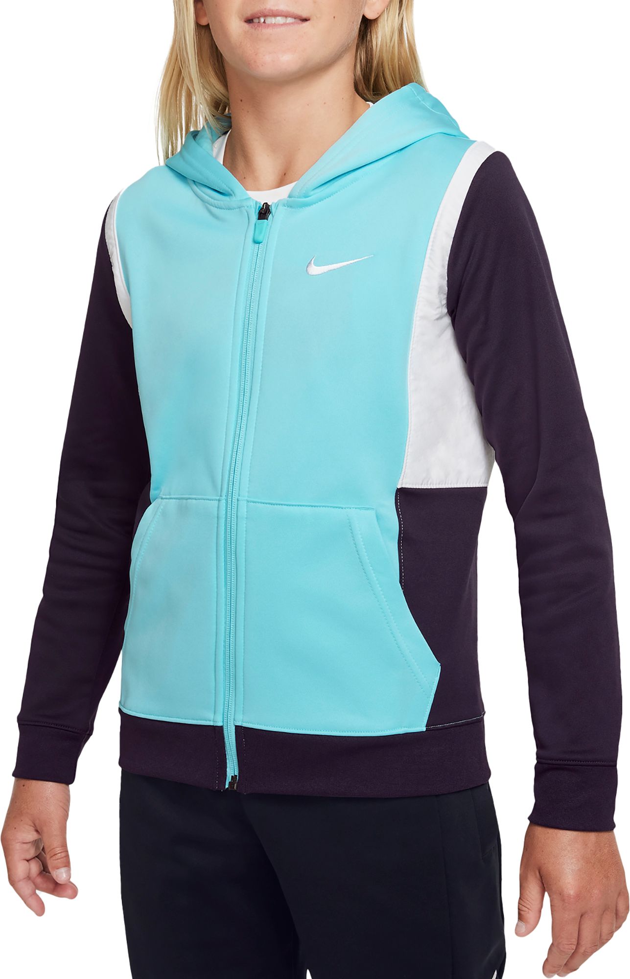 Nike Boys Therma FIT Elite Full Zip Basketball Hoodie