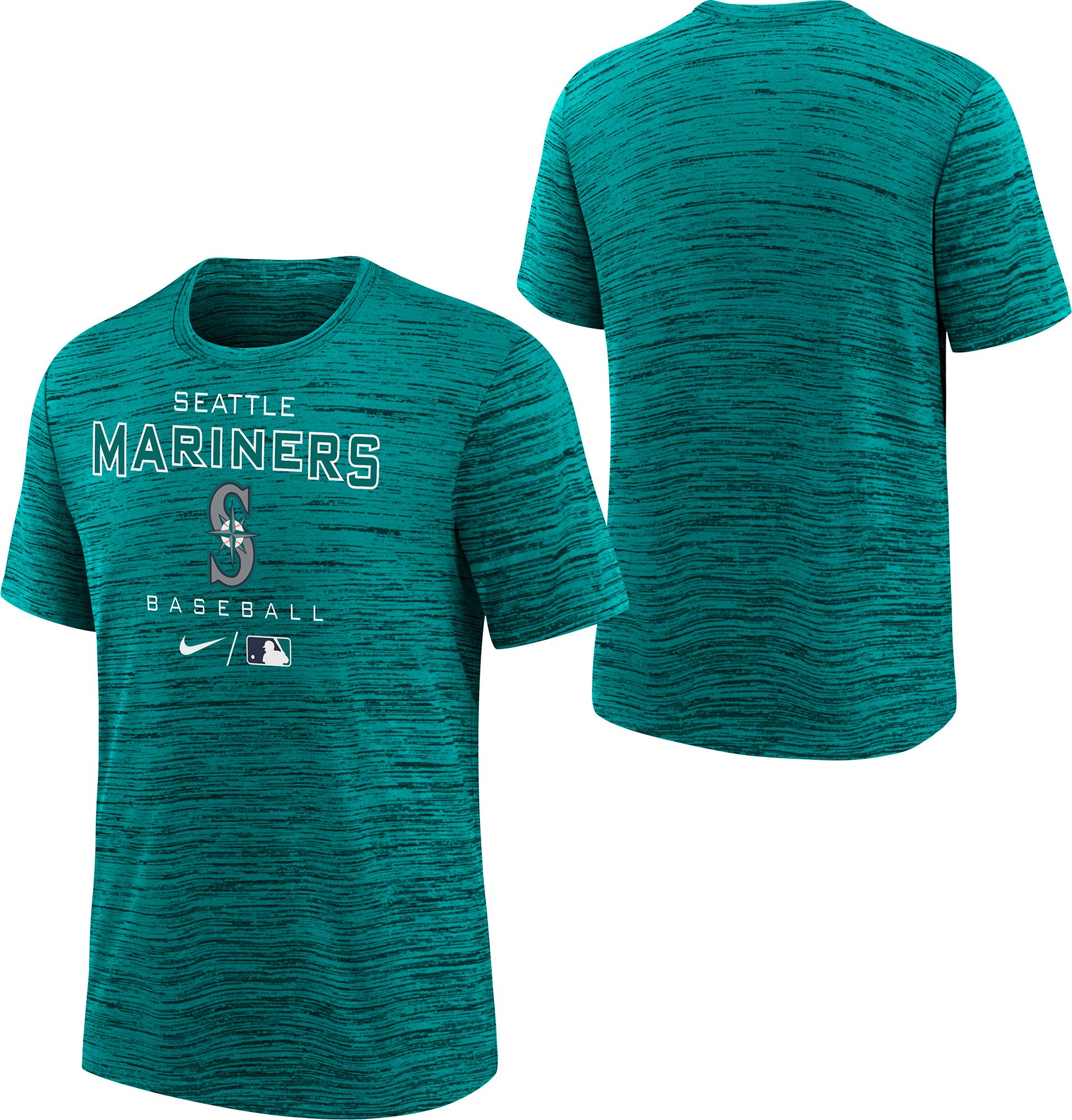 Nike / Youth Boys' Seattle Mariners Green Authentic Collection Velocity T- Shirt