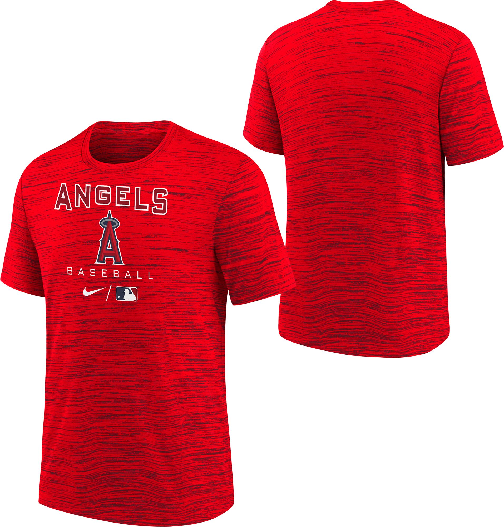 Nike Men's Los Angeles Angels Red Authentic Collection Long-Sleeve Legend T- Shirt