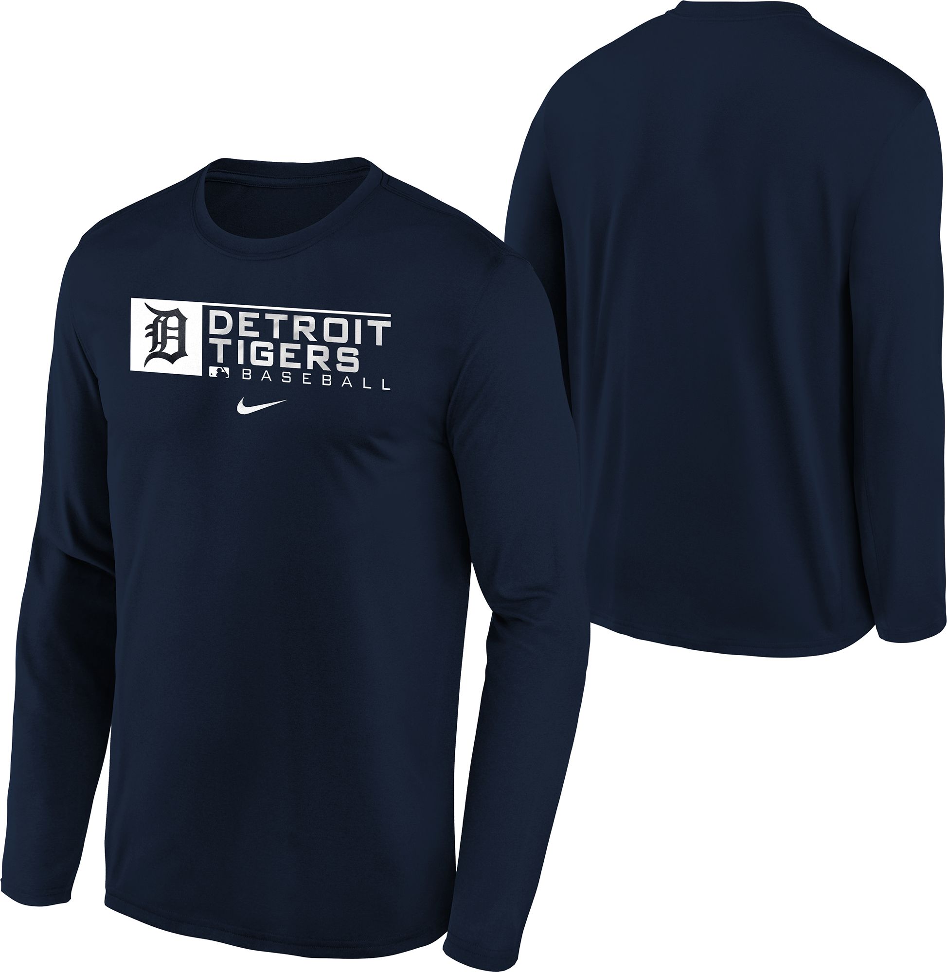 Nike / Youth Boys' Detroit Tigers Blue Authentic Collection Dri-FIT Legend Long  Sleeve T-Shirt