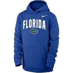 Nike Youth Florida Gators Blue Club Fleece Wordmark Pullover Hoodie