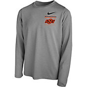 Nike Youth Oklahoma State Cowboys Grey Dri-FIT Legend Long Sleeve T-Shirt