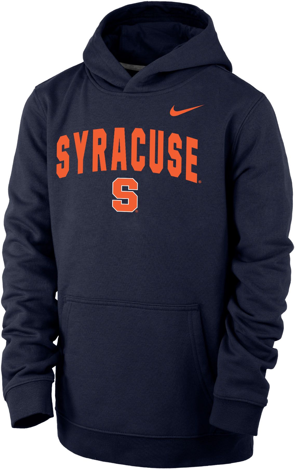 Nike / Men's Syracuse Orange Grey Dri-FIT Long Sleeve Hoodie T-Shirt