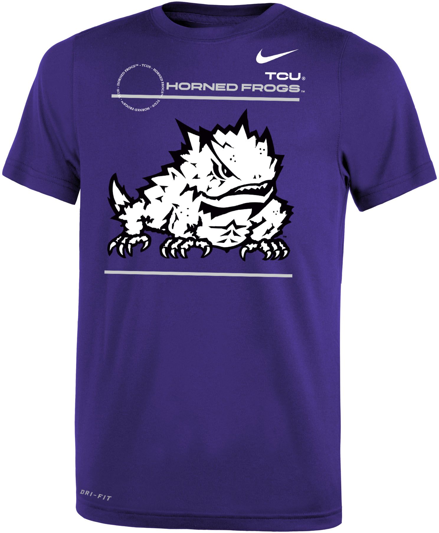 NCAA TCU Horned Frogs Children Unisex Lap Shoulder Creeper,Nb,Purple