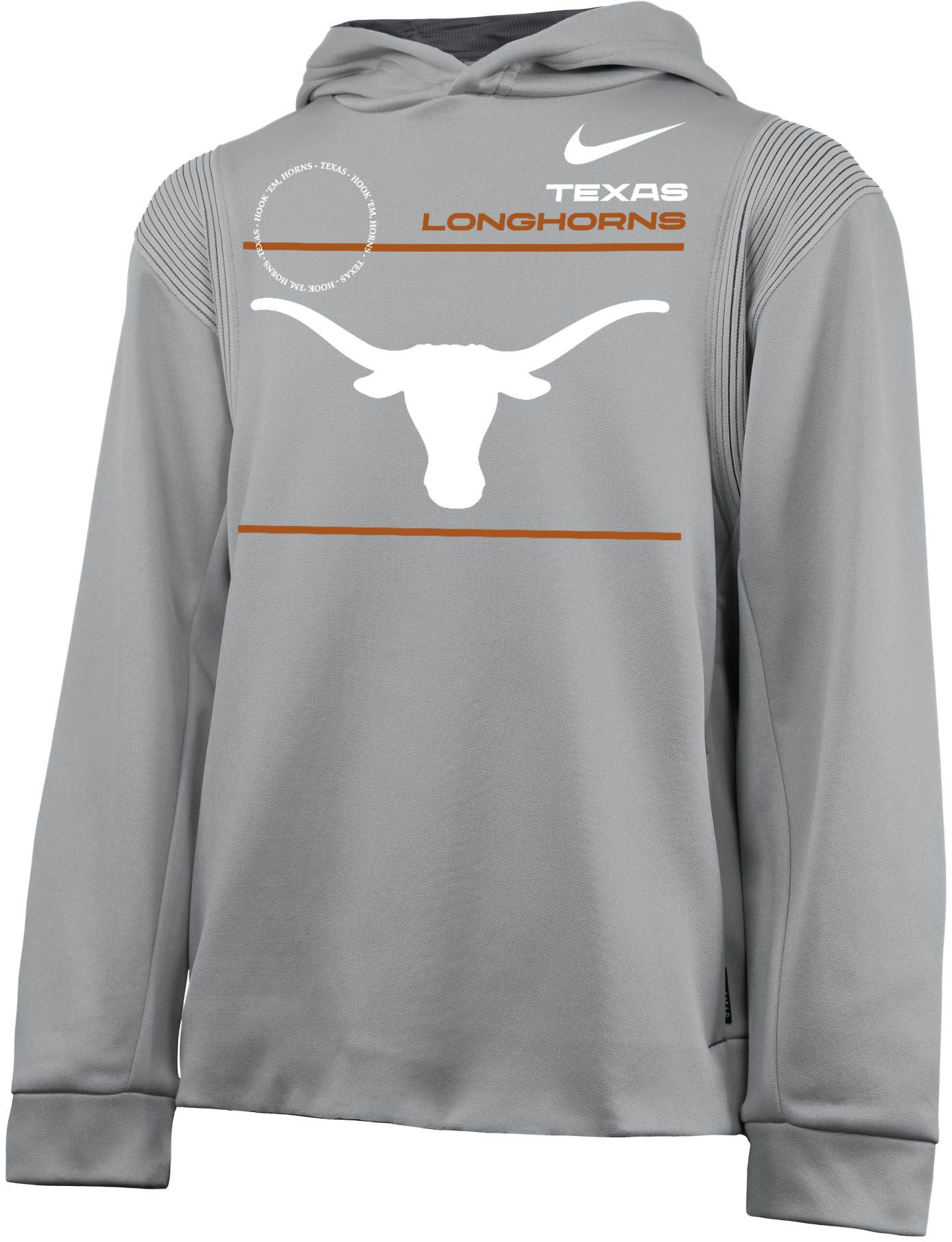 Nike Youth Texas Longhorns Grey Therma Football Sideline