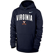 Nike Youth Virginia Cavaliers Blue Club Fleece Wordmark Pullover Hoodie