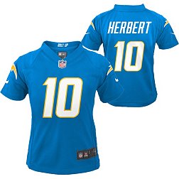 Nike Little Kid's Los Angeles Chargers Justin Herbert #10 Blue Game Jersey