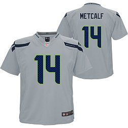Youth Nike DK Metcalf Gray Seattle Seahawks Atmosphere Game Jersey