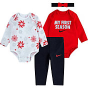 Nike Infant Girls' 4-Piece Onesie and Legging Set
