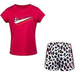 Nike Little Girls' DF Short Sleeve T-Shirt And Short Set