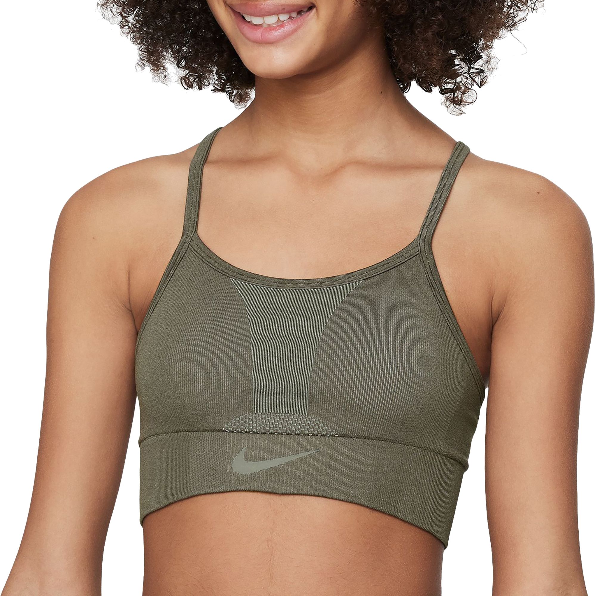 Nike Girls' Dri-FIT Indy Seamless Low Support Sports Bra