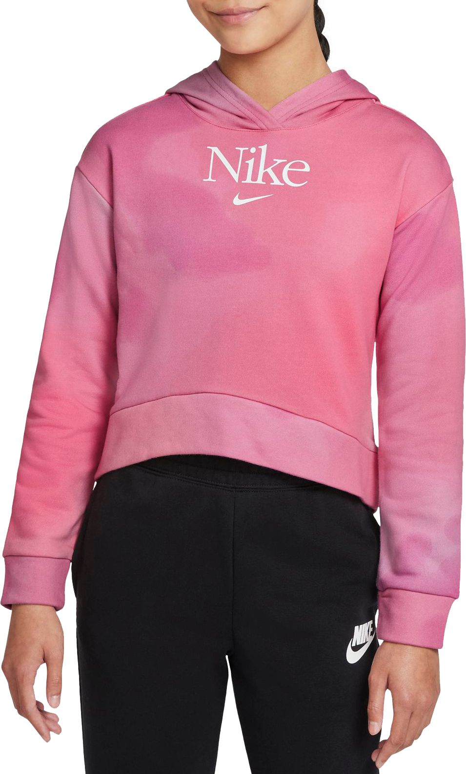 Nike girls cropped online hoodie