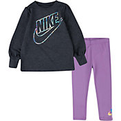 Nike Toddler Girls' Iridescent Fleece Top and Leggings Set