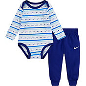 Nike Infant Boys' Swoosh Striped Long Sleeve Bodysuit and Pants Set