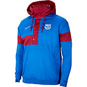 Nike Men's FC Barcelona Anorak Blue Jacket