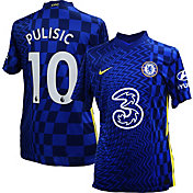 Nike Youth Chelsea FC '21 Christian Pulisic #10 Breathe Stadium Home Replica Jersey