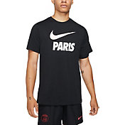 Nike Men's Paris Saint-Germain Swoosh Black T-Shirt