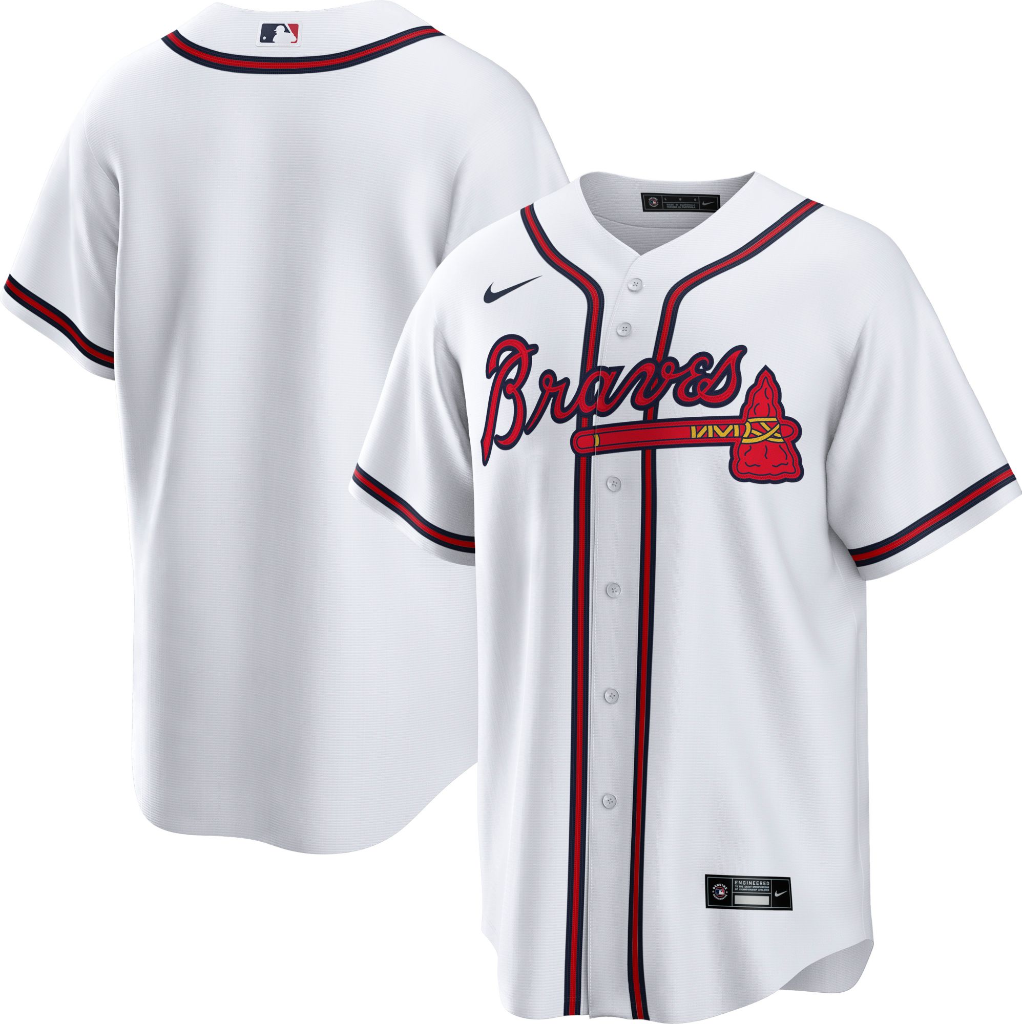 Nike Men's Replica Atlanta Braves White Cool Base Jersey