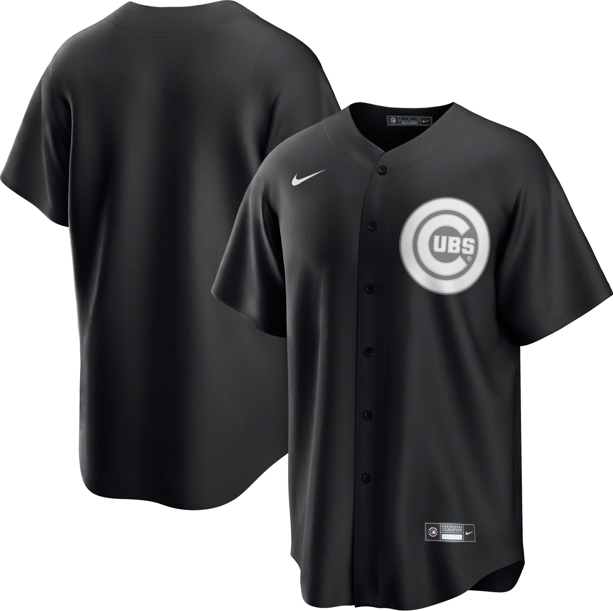 Nike / Men's Chicago Cubs Black Cool Base Jersey