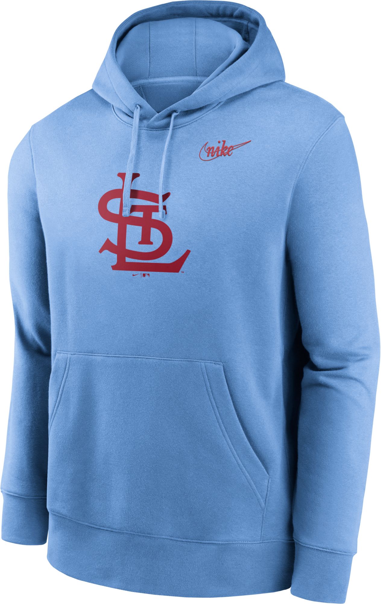 Men's Washington Nationals Nike Red Team Lettering Club Pullover Hoodie